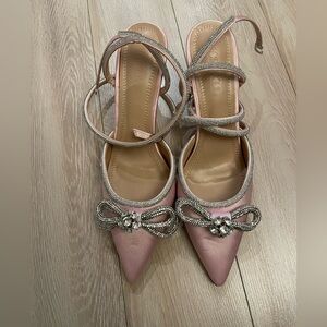 Brand new, never worn sparkly pink shoes